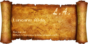 Luncanu Alda névjegykártya